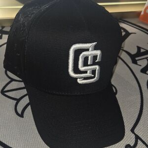 Black Cap with Embroidered Logo
